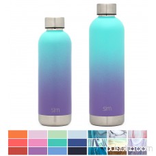 Simple Modern 17oz Bolt Water Bottle - Stainless Steel Hydro Swell Flask - Double Wall Vacuum Insulated Reusable Teal Small Kids Metal Coffee Tumbler Leak Proof Thermos - Oasis 569664253